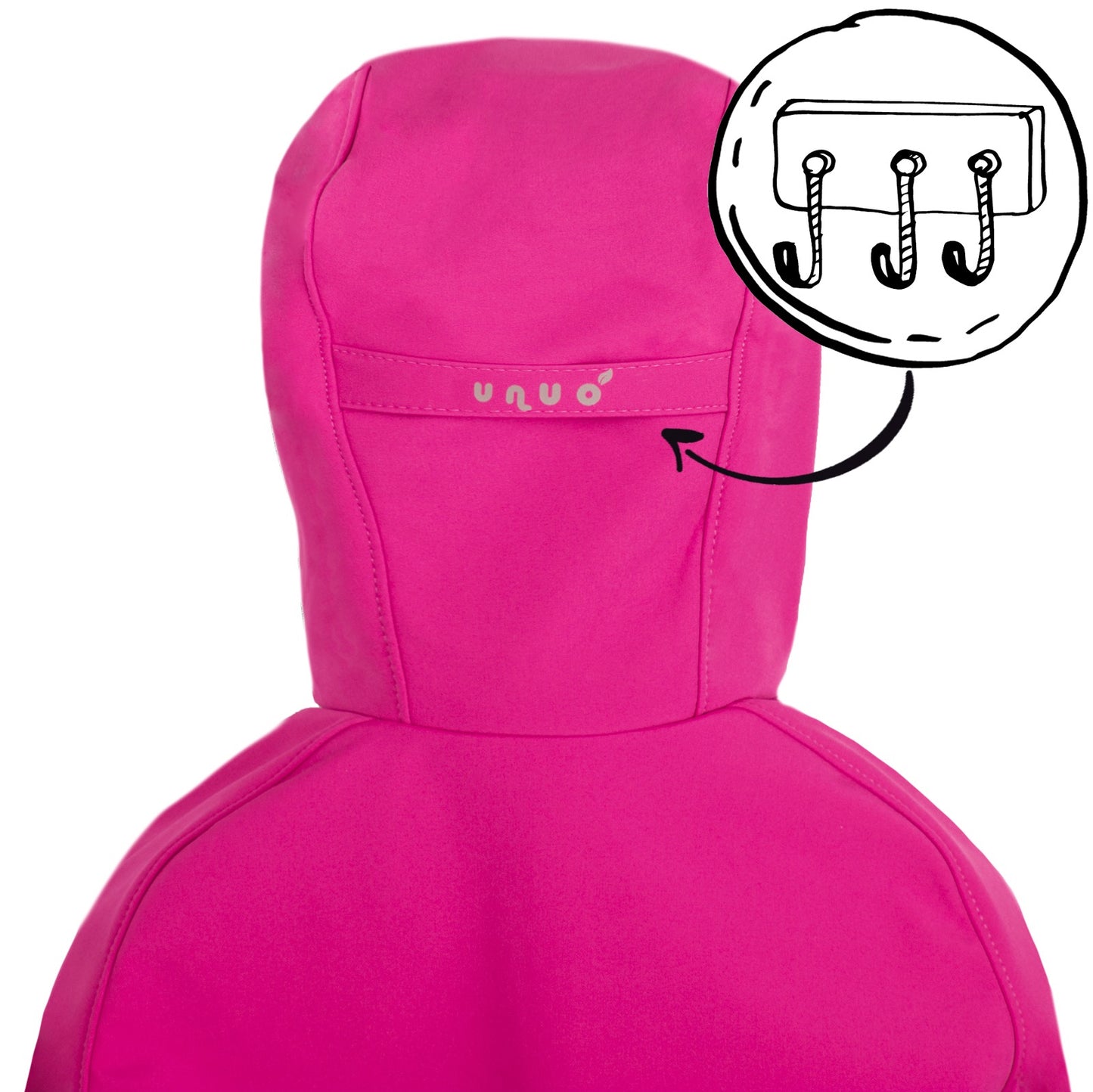 Kinder Softshelljacke mit Fleece, Fuchsia, Blumen