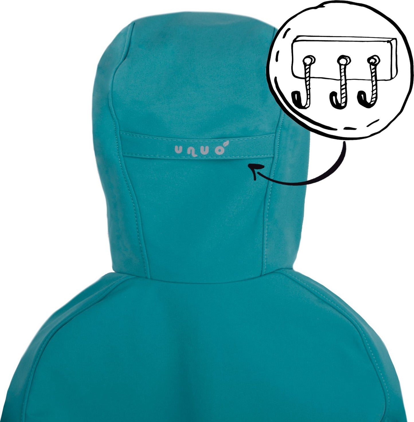 Sommer Softshelljacke ohne Futter, Smaragdgrün, Hunde