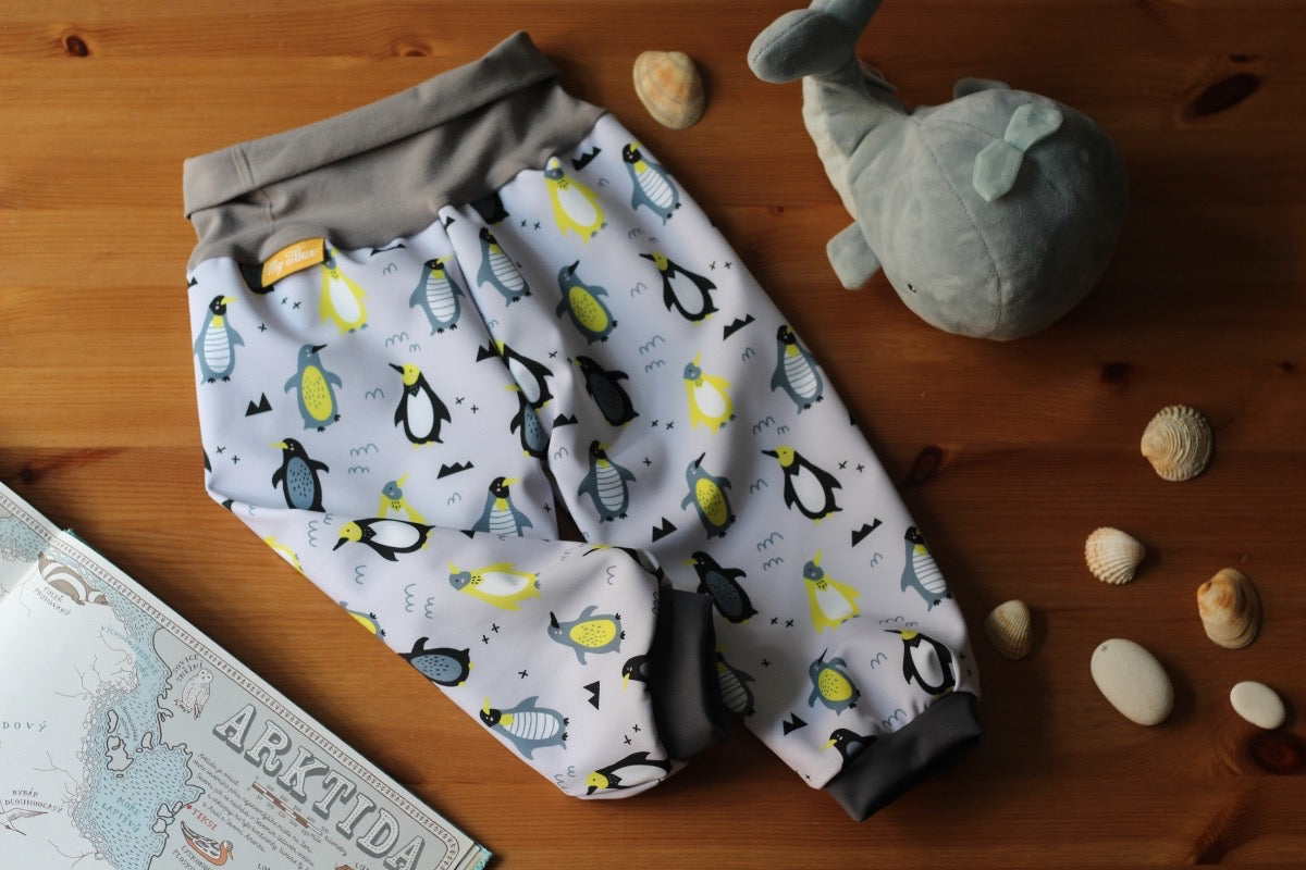 Softshellhosen Pinguine, grau