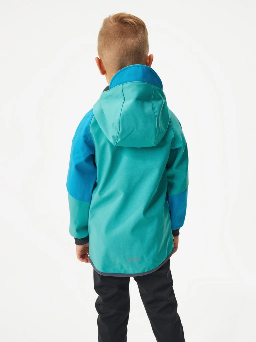 Kinder Softshelljacke mit Fleece, Hellblau-Türkis