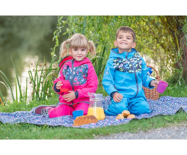 Kinder Softshelljacke mit Fleece, Smaragdgrüne, Autos