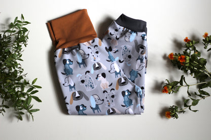 Softshell pants for dogs, grey