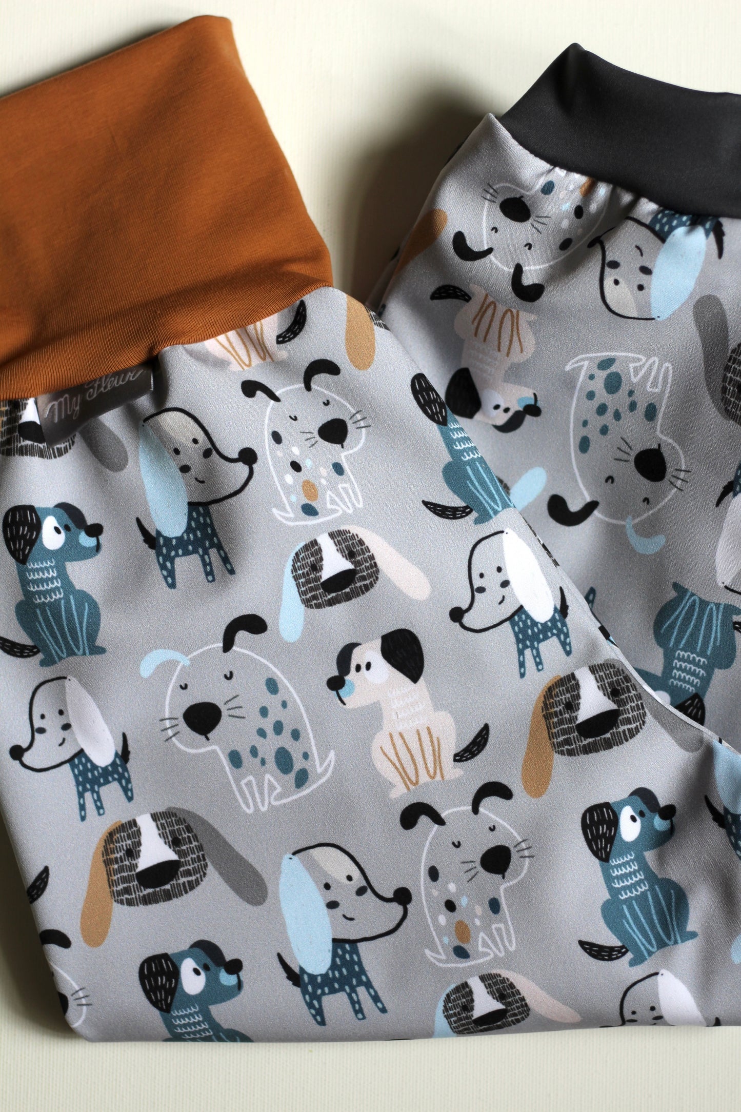 Softshell pants for dogs, grey