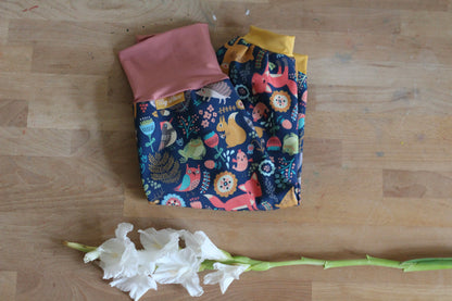 Softshellhosen Waldtiere, rosa