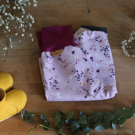 Softshellhosen Blumen, Brombeere