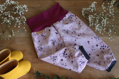 Softshellhosen Blumen, Brombeere